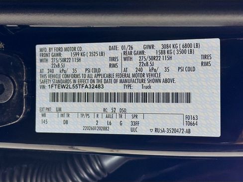 New 2026 Ford F150 STX w/ F-150 LOBO Package AWD/4WD image 30