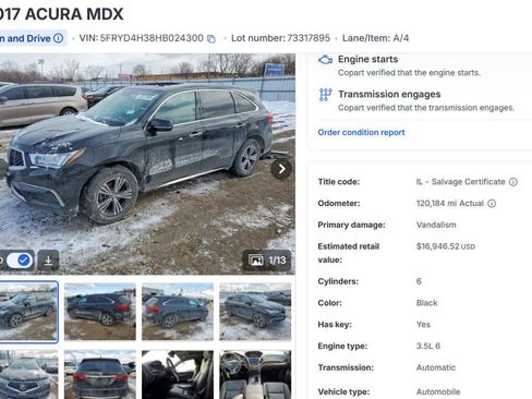 Used 2017 Acura MDX SH-AWD image 44