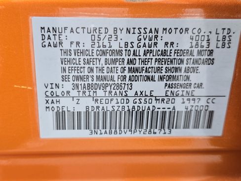 Certified 2023 Nissan Sentra SR w/ SR Premium Package FWD image 34