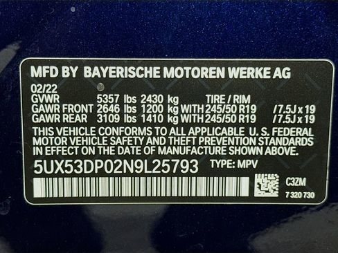 Used 2022 BMW X3 xDrive30i w/ Premium Package 2 image 32