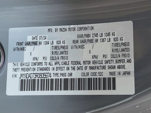 Certified 2024 MAZDA MX-5 Miata Grand Touring w/ Weather Package RWD image 33