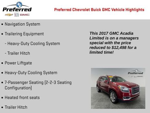 Used 2017 GMC Acadia Limited SLT AWD/4WD image 2