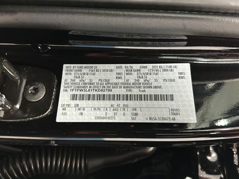New 2026 Ford F150 XLT w/ Equipment Group 302A MID AWD/4WD image 35