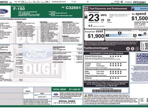 Used 2023 Ford F150 Lariat w/ Equipment Group 502A High AWD/4WD image 5