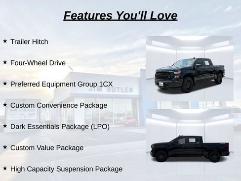 Used 2022 Chevrolet Silverado 1500 Custom w/ LPO, Dark Essentials Package AWD/4WD image 15