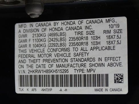 Used 2019 Honda CR-V EX-L image 15