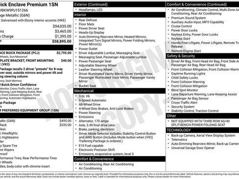 Used 2023 Buick Enclave Premium w/ Experience Buick Package image 45