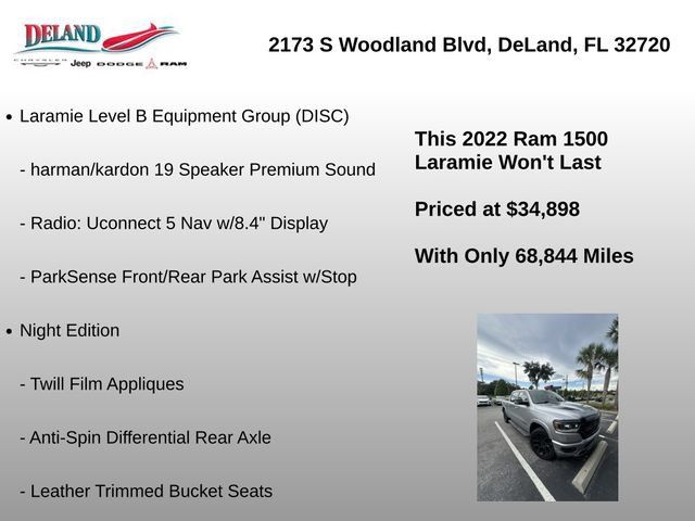 Used 2022 RAM 1500 Laramie RWD image 12