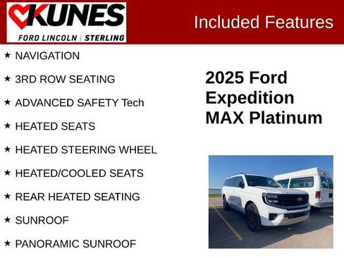 Certified 2025 Ford Expedition Max Platinum AWD/4WD image 2