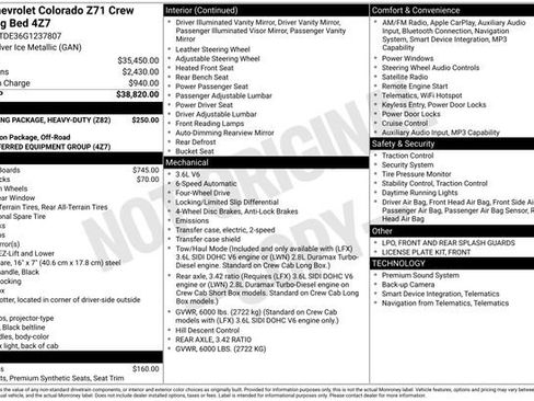 Used 2016 Chevrolet Colorado Z71 AWD/4WD image 15