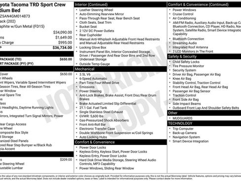 Used 2016 Toyota Tacoma TRD Sport w/ Towing Package image 2