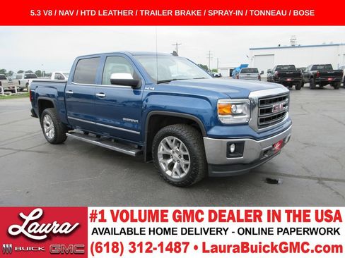 Used 2015 GMC Sierra 1500 SLT w/ SLT Crew Cab Value Package AWD/4WD image 1