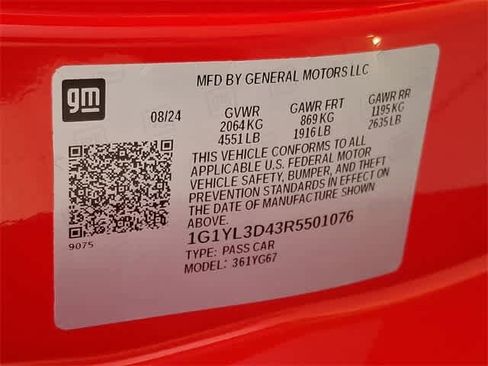 New 2024 Chevrolet Corvette E-Ray w/ ZER Performance Package image 21