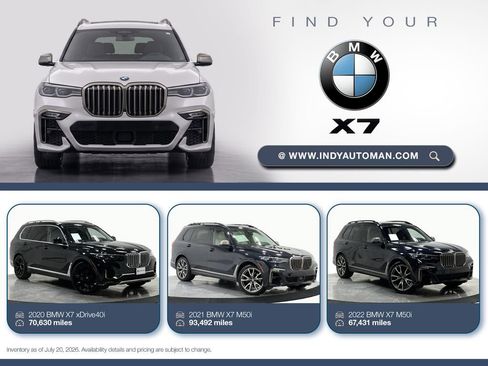 Used 2020 BMW X7 xDrive40i w/ Premium Package AWD/4WD image 18