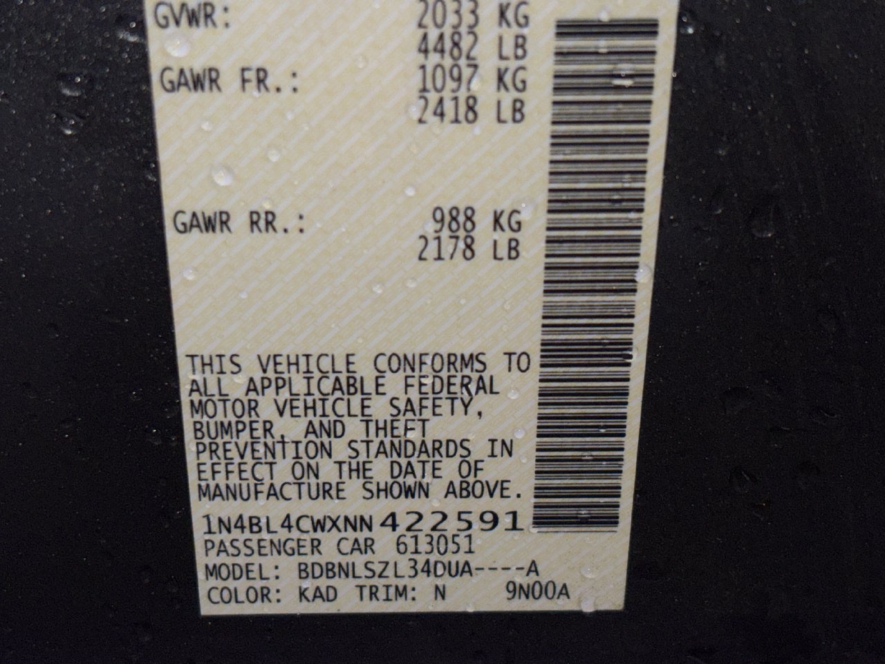 Certified 2022 Nissan Altima 2.5 SR AWD/4WD image 28