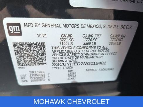 Used 2022 Chevrolet Silverado 1500 High Country w/ LPO, Dark Essentials Package AWD/4WD image 35