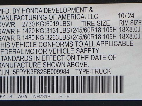 Certified 2025 Honda Ridgeline Black Edition image 29