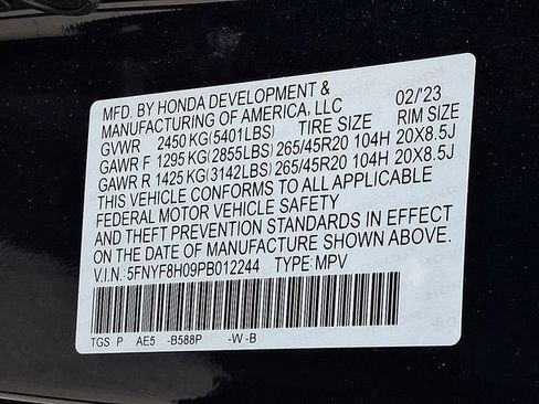 Certified 2023 Honda Passport Elite image 24