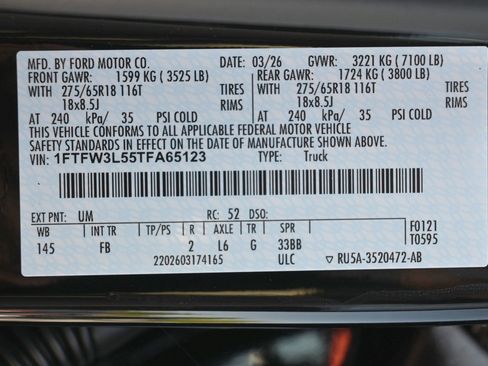 New 2026 Ford F150 XLT w/ Equipment Group 302A MID AWD/4WD image 15