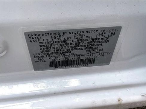 New 2025 Nissan Versa SV w/ Trunk Package FWD image 37