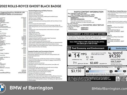 Used 2022 Rolls-Royce Ghost Black Badge image 10