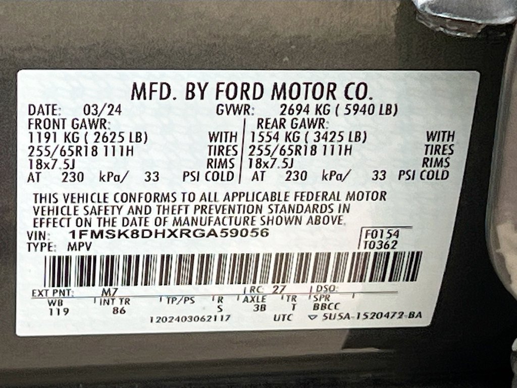 Used 2024 Ford Explorer XLT w/ Class IV Trailer Tow Package AWD/4WD image 33