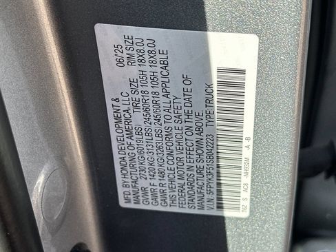 Used 2025 Honda Ridgeline RTL image 24