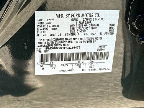 Certified 2023 Ford Explorer ST w/ Equipment Group 401A image 27