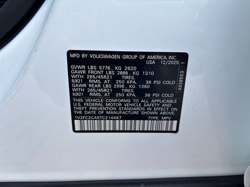 New 2026 Volkswagen Atlas Cross Sport SEL Premium R-Line AWD/4WD image 30
