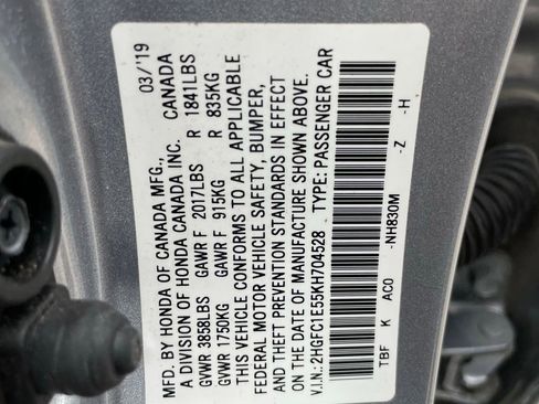 Used 2019 Honda Civic Si image 30