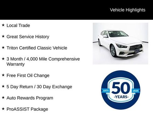 Used 2018 INFINITI Q50 Luxe w/ Essential Package (3.0T Luxe) image 5