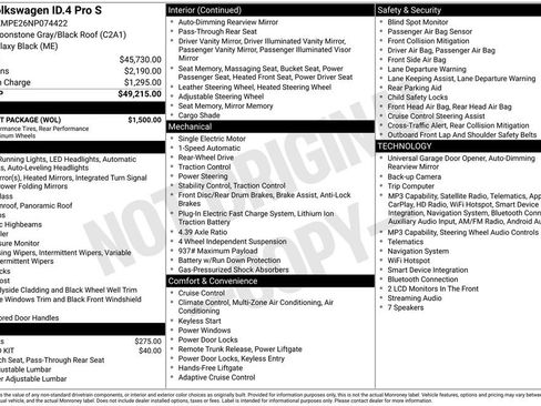 Used 2022 Volkswagen ID.4 Pro S w/ Gradient Package RWD image 23