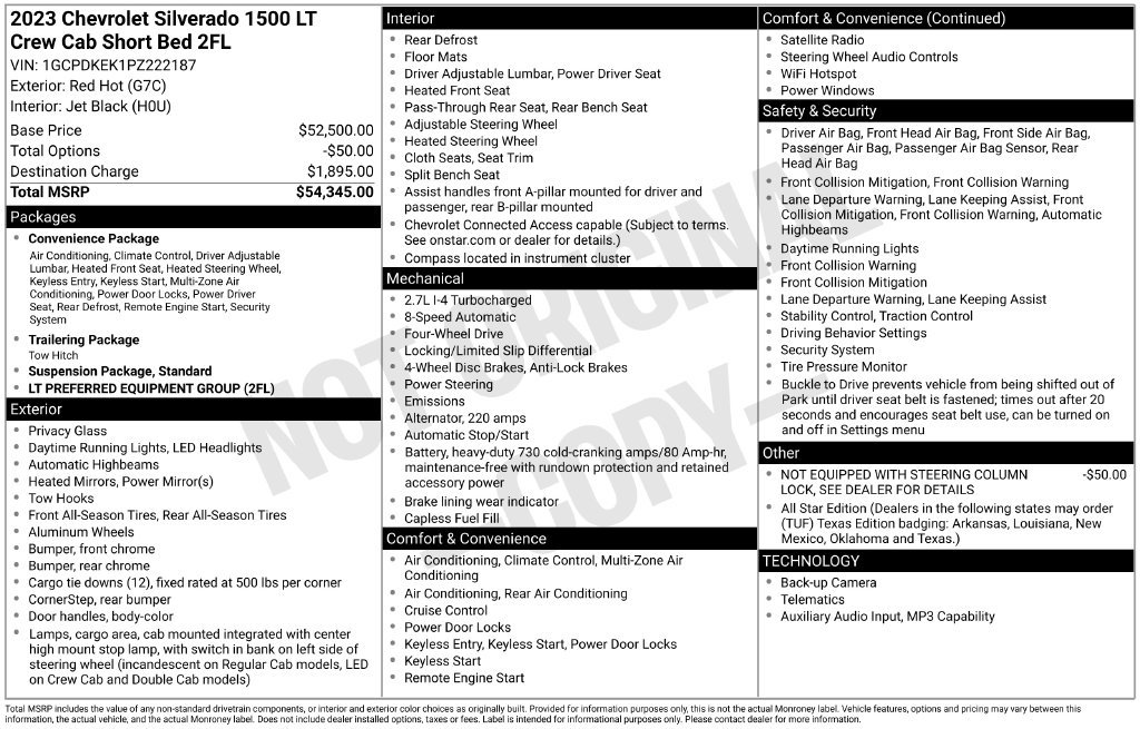 Used 2023 Chevrolet Silverado 1500 LT AWD/4WD image 8