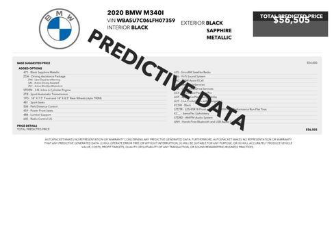 Used 2020 BMW M340i w/ Driving Assistance Package RWD image 2