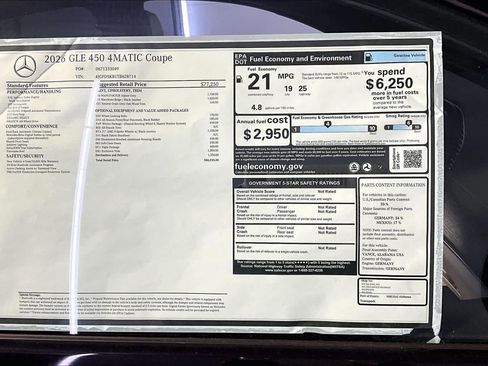 New 2026 Mercedes-Benz GLE 450 4MATIC Coupe image 18
