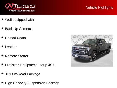 Used 2022 GMC Sierra 1500 SLT w/ X31 Off-Road Package AWD/4WD image 6