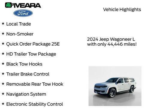 Used 2024 Jeep Wagoneer L 4WD w/ HD Trailer Tow Package image 7