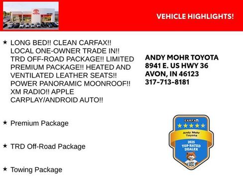 Used 2025 Toyota Tundra Limited w/ TRD Off-Road Package image 2