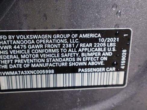 Used 2022 Volkswagen Passat 2.0T R-Line image 36