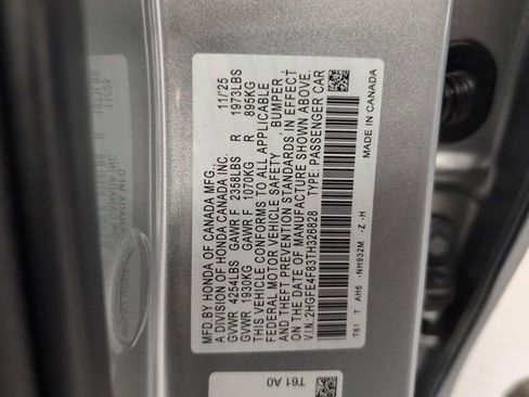 New 2026 Honda Civic Sport image 36