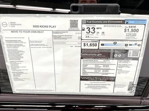 New 2025 Nissan Kicks Play S FWD image 36