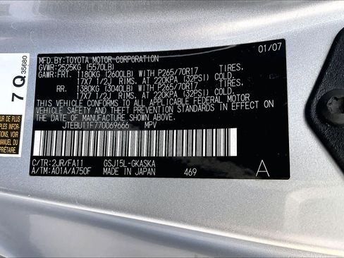 Used 2007 Toyota FJ Cruiser 4WD image 30