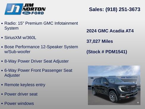 Used 2024 GMC Acadia AT4 w/ Super Cruise Package AWD/4WD image 31