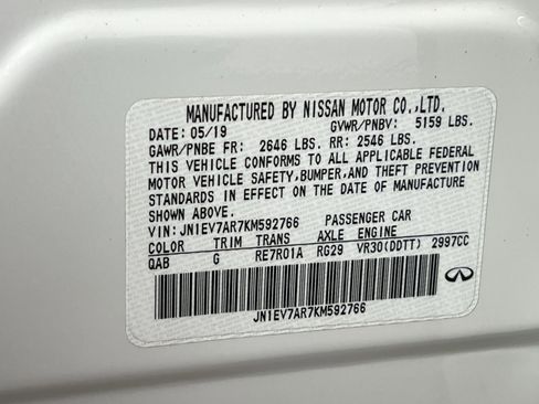 Used 2019 INFINITI Q50 Luxe w/ Essential Package (3.0T Luxe) image 30