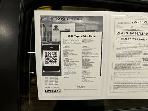 Used 2012 Toyota Prius Three FWD image 13