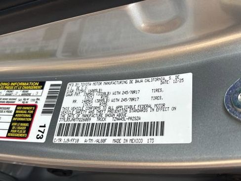 New 2026 Toyota Tacoma SR5 image 38