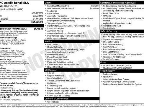 Used 2021 GMC Acadia Denali w/ Denali Technology Package image 10