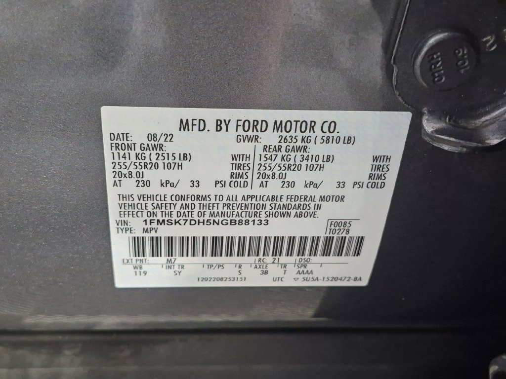 Used 2022 Ford Explorer XLT w/ Equipment Group 202A RWD image 41