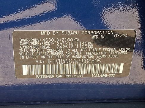 Certified 2024 Subaru WRX Limited AWD/4WD image 28