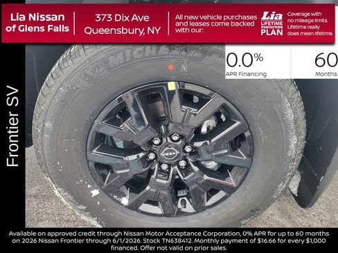 New 2026 Nissan Frontier SV w/ SV Convenience Package AWD/4WD image 11